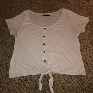 white american eagle button tie top🐚